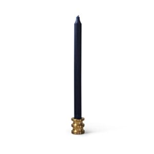 anacua house | navy blue | 12 inch vertical taper candles | solid color | smokeless | dripless candle stick
