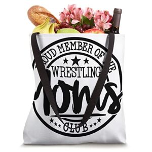Wrestling Mom Life High School Wrestling Team Wrestling Mom Tote Bag