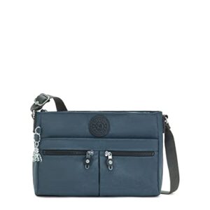 Kipling Women's New Angie Handbag, Lightweight Crossbody, Travel Bag, Nocturnal Grey
