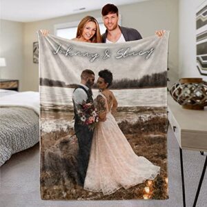 gue couple blankets customized photo custom blanket with photo text personalized bedding throw blankets customized flannel fleece blankets (80x120cm/31.5×47.2inches)