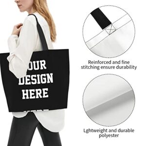 Custom Tote Bag Design Photo Text Personalized Shoulder Bags Custom Handbag For Women Teacher for Travel Business Shopping Personalized Gifts
