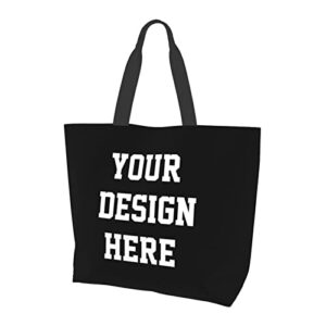 Custom Tote Bag Design Photo Text Personalized Shoulder Bags Custom Handbag For Women Teacher for Travel Business Shopping Personalized Gifts