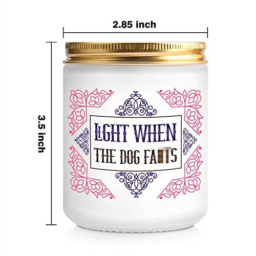 Funny Dog Themed Birthday Gifts for Dog Lovers, Dog Owner, Candle Gifts for Birthday Mothers Day Christmas for Dog Lovers, Girlfriend, Coworker, Lavender Scented Candle Best Friend Present