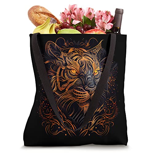 Tiger Lunar Zodiac Chinese Horoscope Astrology Tote Bag