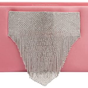 Giuseppe Zanotti, Josiane Crystal Clutches, One Size, Hot Pink