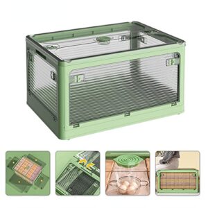 Folding storage box Folding storage box Folding plastic box Clothes storage box (green,143L?73 * 49 * 40cm?)