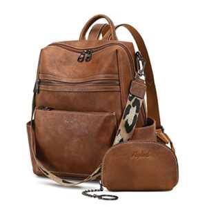 aglod leather backpack purse for women designer ladies shoulder bag fashion faux work travel handbags