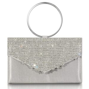 aoyunhui evening handbags purse bling handbag rhinestone purses for women wedding prom party club bling bling sparkling