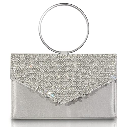 AOYUNHUI Evening Handbags Purse Bling Handbag Rhinestone purses for Women Wedding Prom Party Club Bling Bling Sparkling