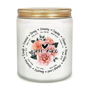 christian gifts for women – birthday gifts for women – inspirational gifts for women – religious gifts for women – spiritual gifts for women, mom, friend, coworker – scented candles gifts for women