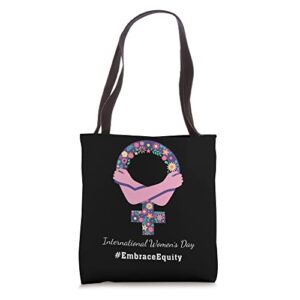 embrace equity international womens day 2023 for women tote bag