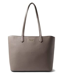 kate spade new york veronica pebbled leather large tote mineral grey one size