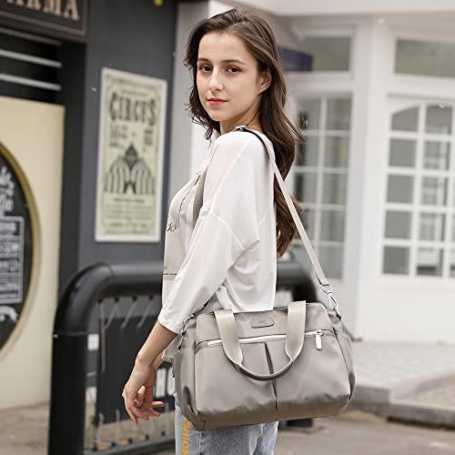 Women's Shoulder Bag Purse Top Handle Satchel Hobo Crossbody Handbag For Work School Travel Business Shopping Casual Grey