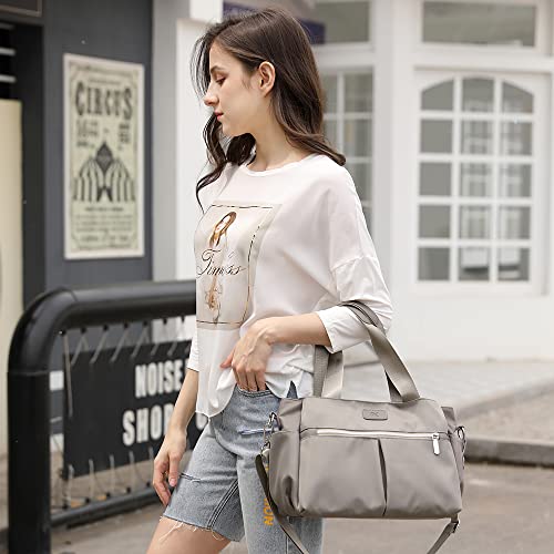 Women's Shoulder Bag Purse Top Handle Satchel Hobo Crossbody Handbag For Work School Travel Business Shopping Casual Grey