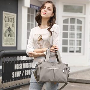 Women's Shoulder Bag Purse Top Handle Satchel Hobo Crossbody Handbag For Work School Travel Business Shopping Casual Grey