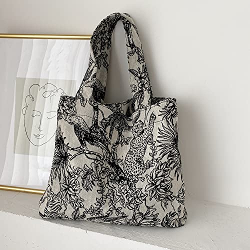 Vintage Women Forest Canvas Shoulder Tote Bag Casual Large Capacity Handbags