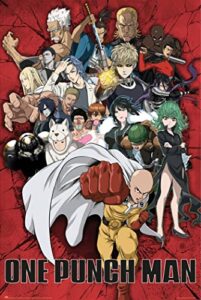 one punch man – tv show poster (the heroes) (size: 24″ x 36″)
