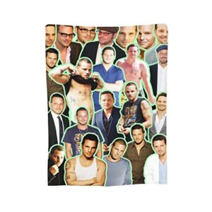 Blanket Alex Karev Justin Chambers Soft and Comfortable Warm Fleece Blanket for Sofa, Office Bed car Camp Couch Cozy Plush Throw Blankets Beach Blankets