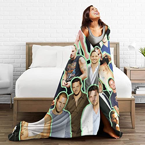 Blanket Alex Karev Justin Chambers Soft and Comfortable Warm Fleece Blanket for Sofa, Office Bed car Camp Couch Cozy Plush Throw Blankets Beach Blankets