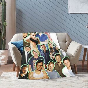 Blanket Alex Karev Justin Chambers Soft and Comfortable Warm Fleece Blanket for Sofa, Office Bed car Camp Couch Cozy Plush Throw Blankets Beach Blankets