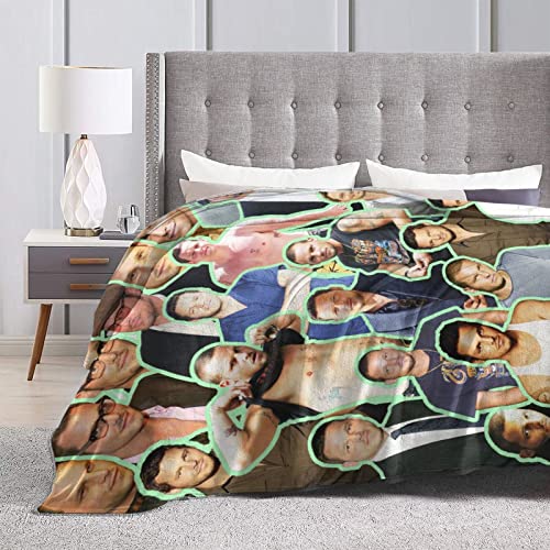 Blanket Alex Karev Justin Chambers Soft and Comfortable Warm Fleece Blanket for Sofa, Office Bed car Camp Couch Cozy Plush Throw Blankets Beach Blankets