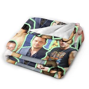 Blanket Alex Karev Justin Chambers Soft and Comfortable Warm Fleece Blanket for Sofa, Office Bed car Camp Couch Cozy Plush Throw Blankets Beach Blankets