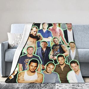 Blanket Alex Karev Justin Chambers Soft and Comfortable Warm Fleece Blanket for Sofa, Office Bed car Camp Couch Cozy Plush Throw Blankets Beach Blankets