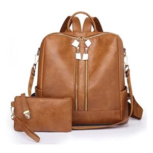 jrndniuo backpack purse for women leather backpack purse travel backpack fashion designer ladies shoulder bags with wristlets
