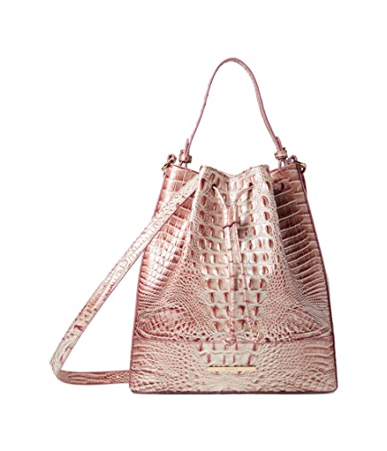 BRAHMIN Melbourne Marlowe Bucket Bag Pink Icing One Size