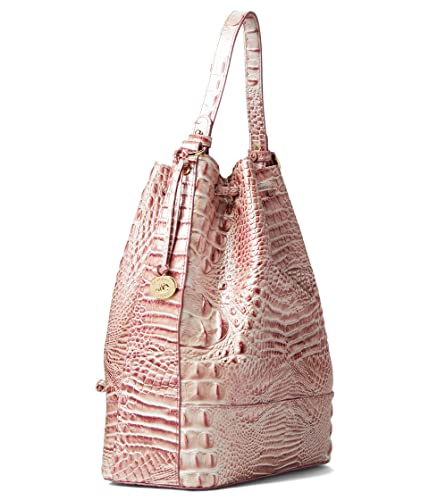 BRAHMIN Melbourne Marlowe Bucket Bag Pink Icing One Size