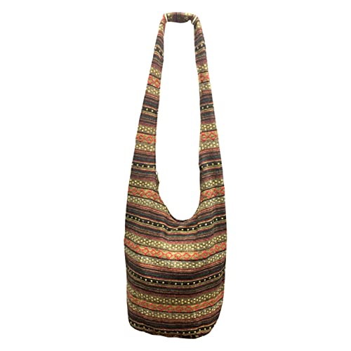 Humsato Ethnic Hippie Bag, Linen Boho Style Hobo Bags For Women, Hippie Shoulder Bags, Crossbody Bag, Boho Purse