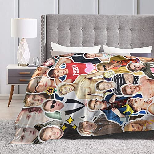 Blanket Ben Hardy Soft and Comfortable Warm Fleece Blanket for Sofa, Office Bed car Camp Couch Cozy Plush Throw Blankets Beach Blankets