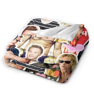 Blanket Ben Hardy Soft and Comfortable Warm Fleece Blanket for Sofa, Office Bed car Camp Couch Cozy Plush Throw Blankets Beach Blankets