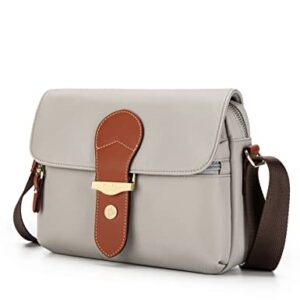 SATSEI Crossbody Bags for Women,Water Resistance Canvas Multi Pocket Crossbody Bags Travel Shoulder Bag