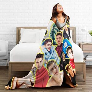 Blanket Fiennes Tiffin Soft and Comfortable Warm Fleece Blanket for Sofa, Office Bed car Camp Couch Cozy Plush Throw Blankets Beach Blankets