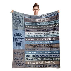 nazziul dad birthday gift,gifts for dad blanket,dad gifts from daughter – dad gifts from son, gifts for daddy,father gifts,gifts for dad who wants nothing,dad gift ideas throw blanket 60″x50″