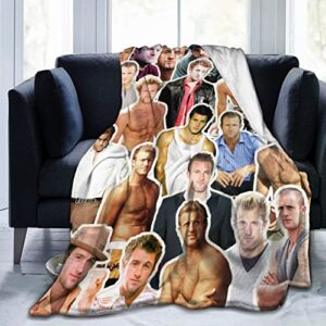 blanket scott caan soft and comfortable warm fleece blanket for sofa, office bed car camp couch cozy plush throw blankets beach blankets
