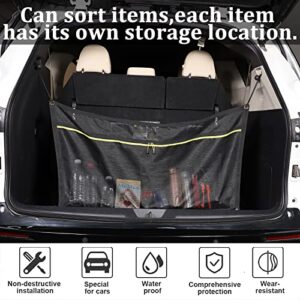 HAPPYHORSE For Toyo-ta Sen-na 2021-2023 Car Storage Bag For Center Console Storage Bag, Back Box Storage Bag, Seat Storage Bag Mesh Pocket Accessories (Trunk Mesh Pockets)