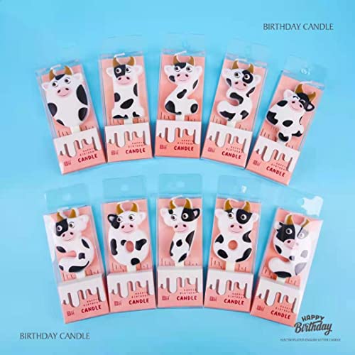 Number Birthday Candles Milk Cow Number Candles Party Supplies Number 3 Candle for Cake