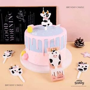 Number Birthday Candles Milk Cow Number Candles Party Supplies Number 3 Candle for Cake