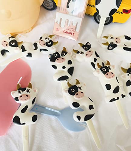 Number Birthday Candles Milk Cow Number Candles Party Supplies Number 3 Candle for Cake