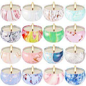 16 Packs Scented Candle Gift Set for Mom | Woman, 2.5oz Aromatherapy Candles for Home Scented Bath Yoga, Natural Soy Wax Candles, Fragrance Candle Gift for Mothers Day, Valentine's Day,Christmas。