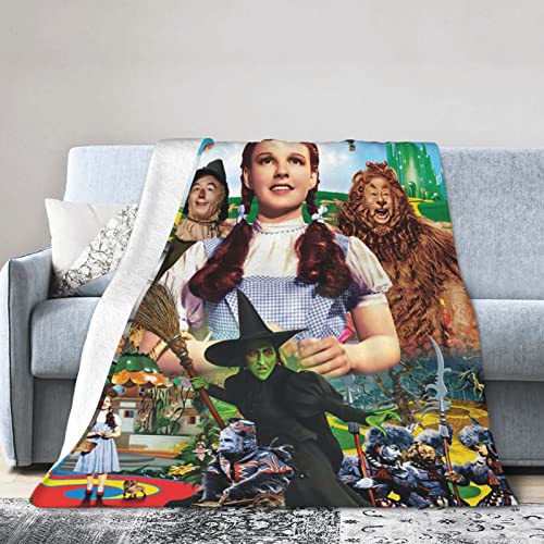 Wizard of Oz Blankets Super Soft Flannel Cartoon Throw Blanket Comfy Lightweight Bedding Blanket 50"x40"