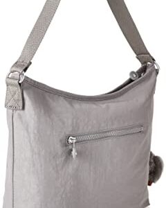 Kipling Women's Belammie Handbag, Organize Accessories, Spacious Interior, Removable Shoulder Strap, Travel Bag, Cool Grey Tonal