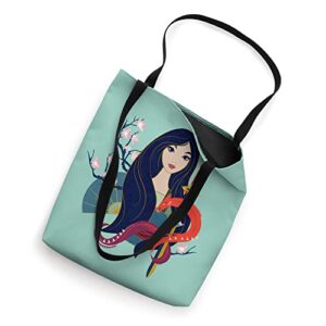 Disney Princess Mulan and Mushu Modern Art Deco Style Tote Bag