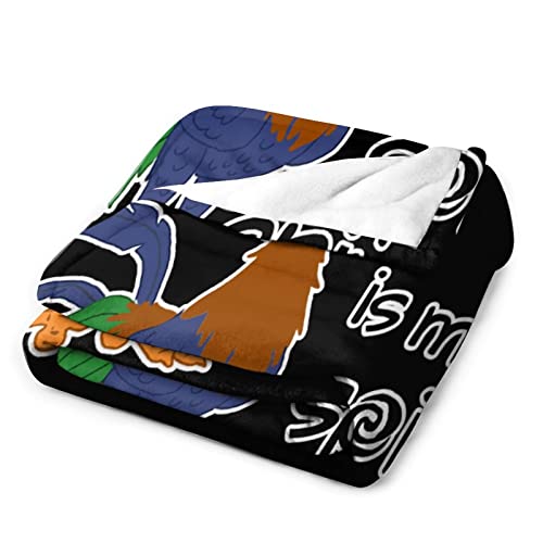 Rooster HEI HEI Spirit Animal Flannel Fleece Throw Blanket Soft Warm Lightweight Fuzzy Plush Blankets for Bed Couch Sofa 70"x80"