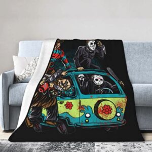 Halloween Throw Blanket Super Soft Flannel Blankets noon Break Blankets for Bedding Couch Living Room Home Decor 50"x40"