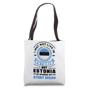 estonia estonian estonia flag quote tote bag