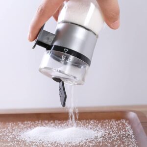 5g Push-type Salt Dispenser Kitchen Condiment Cuisine Pepper Shaker Spice Salt Sugar Bottle Jar Push Type Can Tin Seasoning