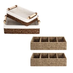 storageworks open home storage wicker baskets